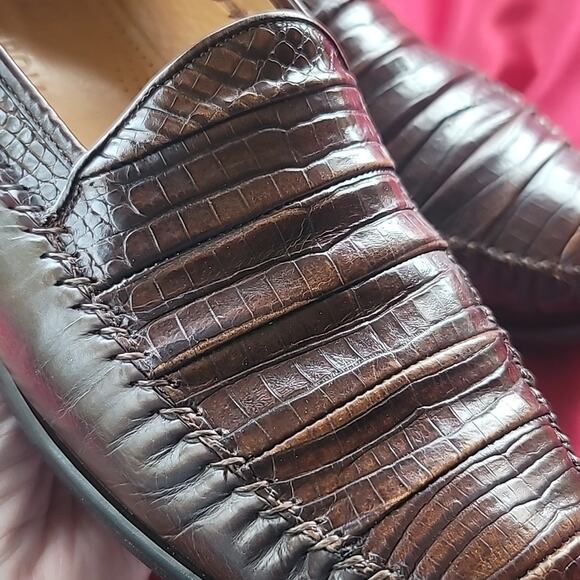 GENUINE ALLIGATOR NORDSTROM sz 11 handmade in Spain loafer GORGEOUS main image 10